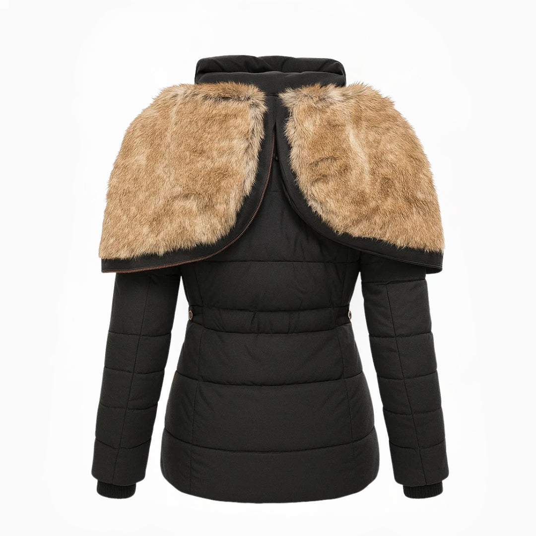 Seraphina – Insulated Puffer Jacket with Faux Fur Hood