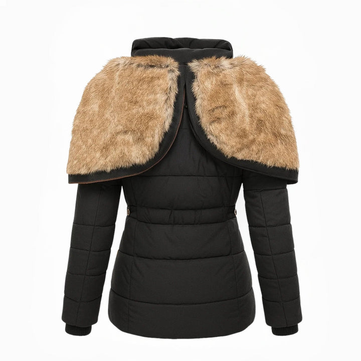 Seraphina – Insulated Puffer Jacket with Faux Fur Hood