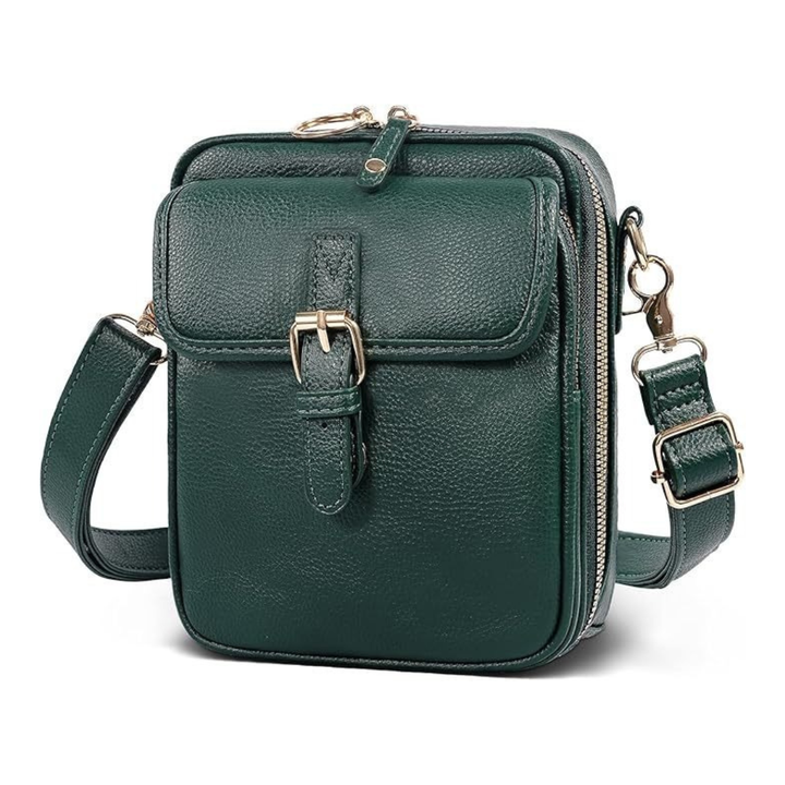 Angela – Structured Buckle Crossbody Bag