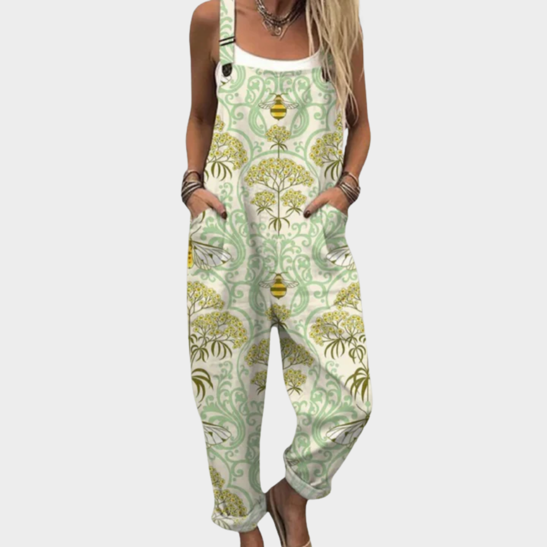 Ellie | Willow Green Dungarees