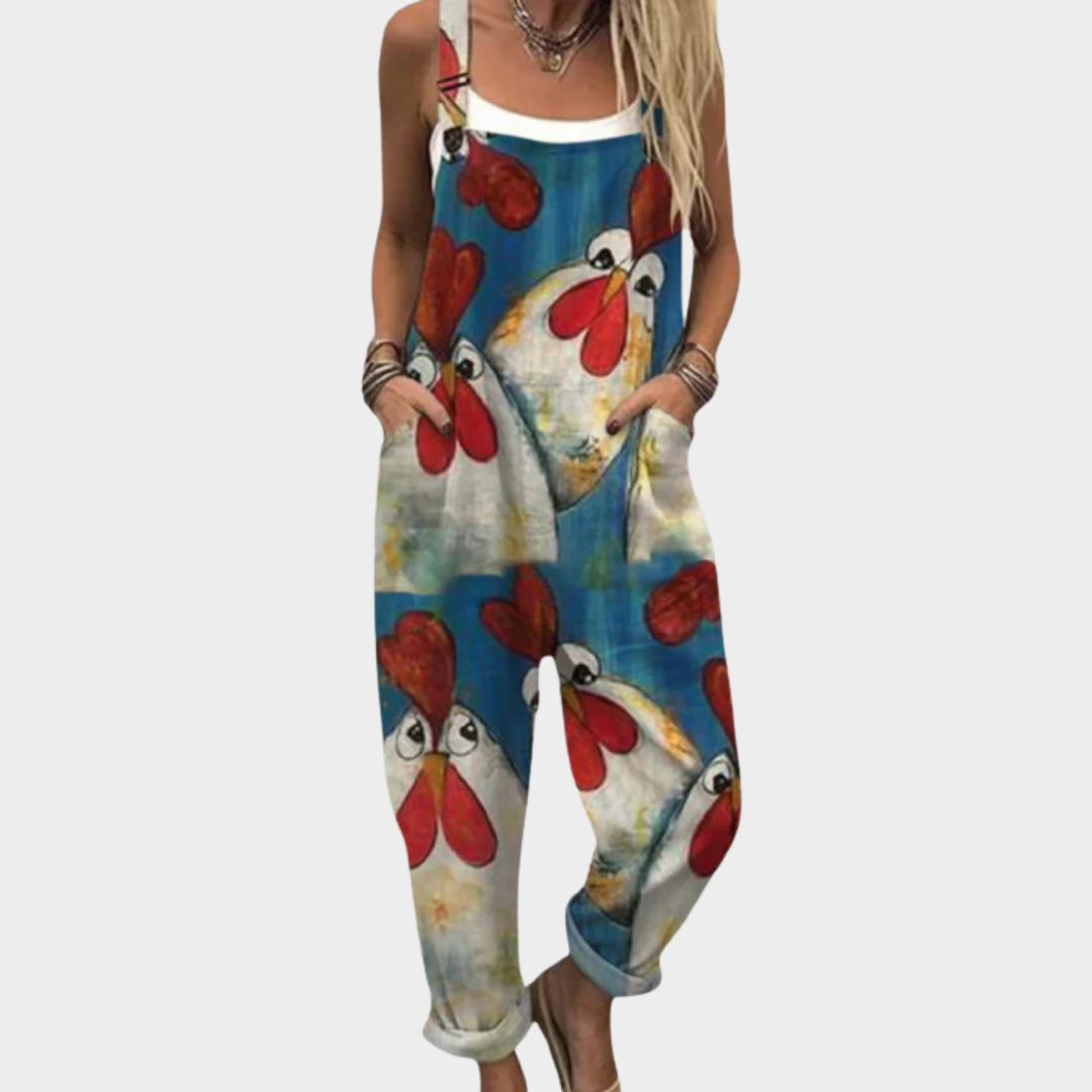 Natalie | Wildflower Print Dungarees