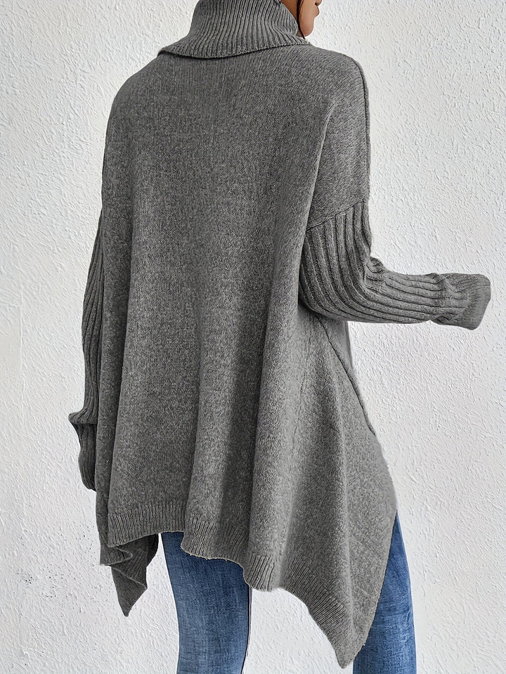 Nicola – Oversized Turtleneck Knit Jumper