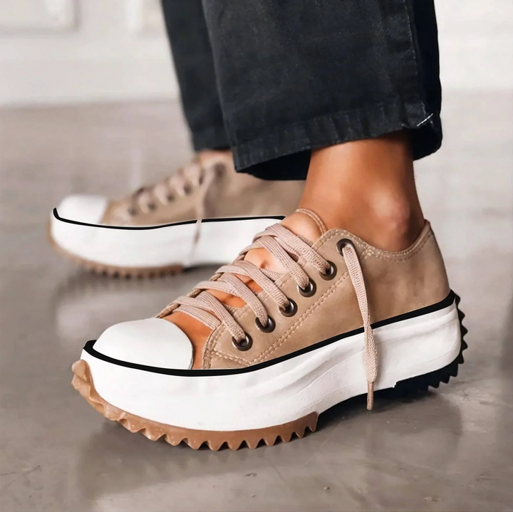 Theodora – Platform Lace-Up Trainers