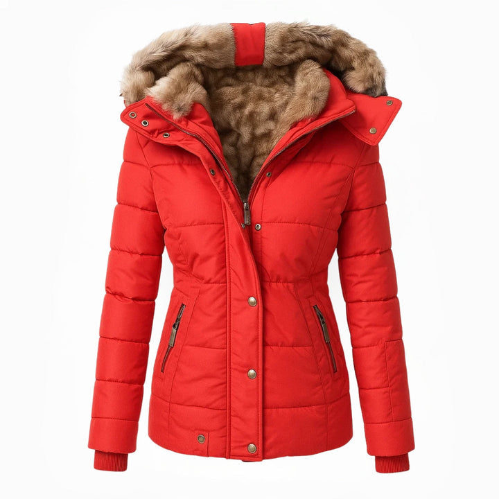 Seraphina – Insulated Puffer Jacket with Faux Fur Hood