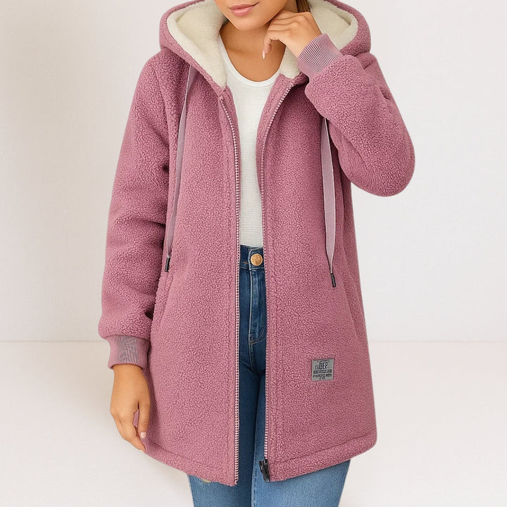 Penelope – Longline Hooded Teddy Coat