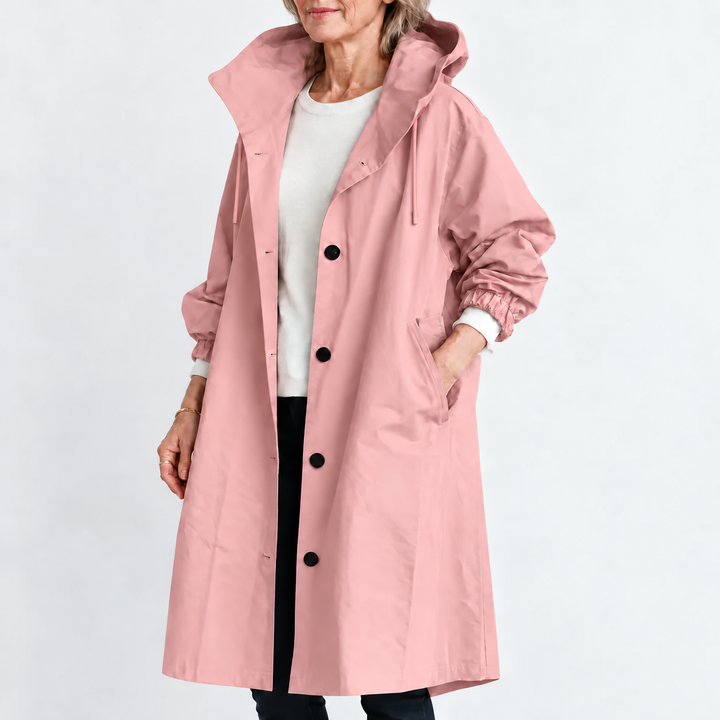 Sonia – Hooded Longline Trench Coat