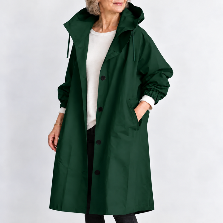 Sonia – Hooded Longline Trench Coat