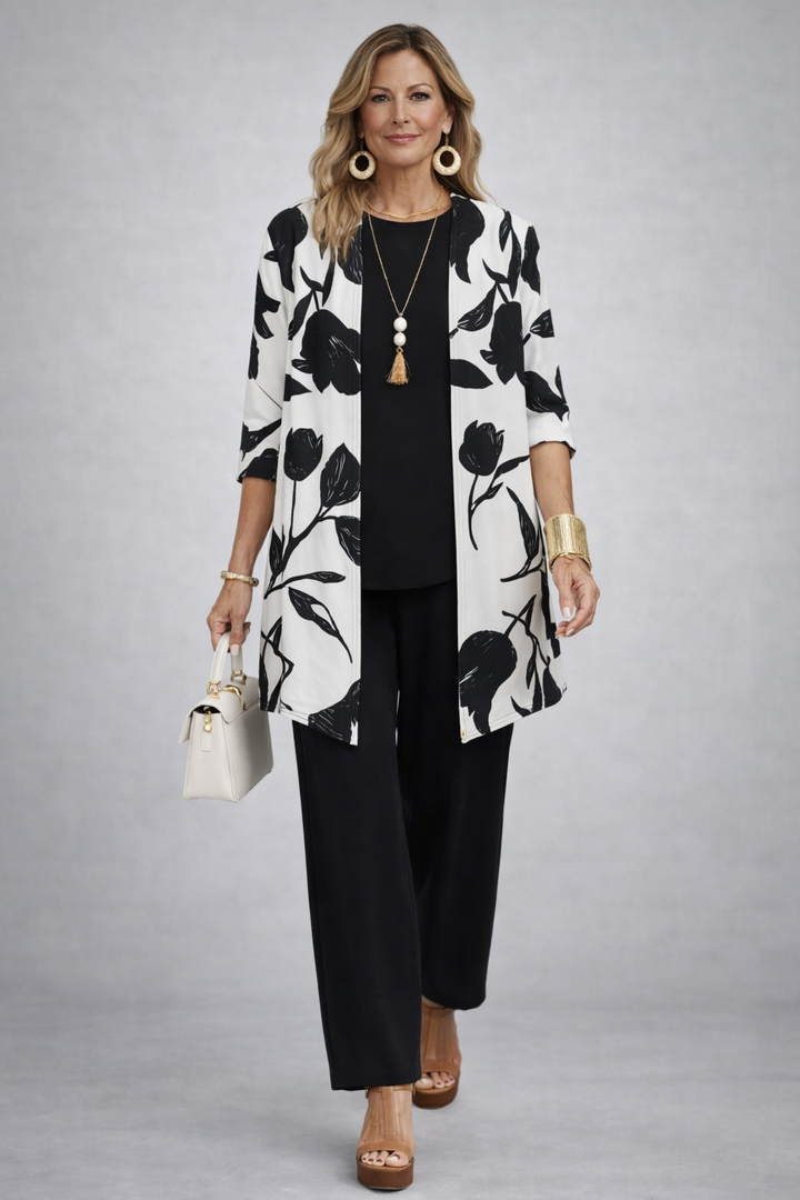 Dawn – Floral Print Three-Piece Set