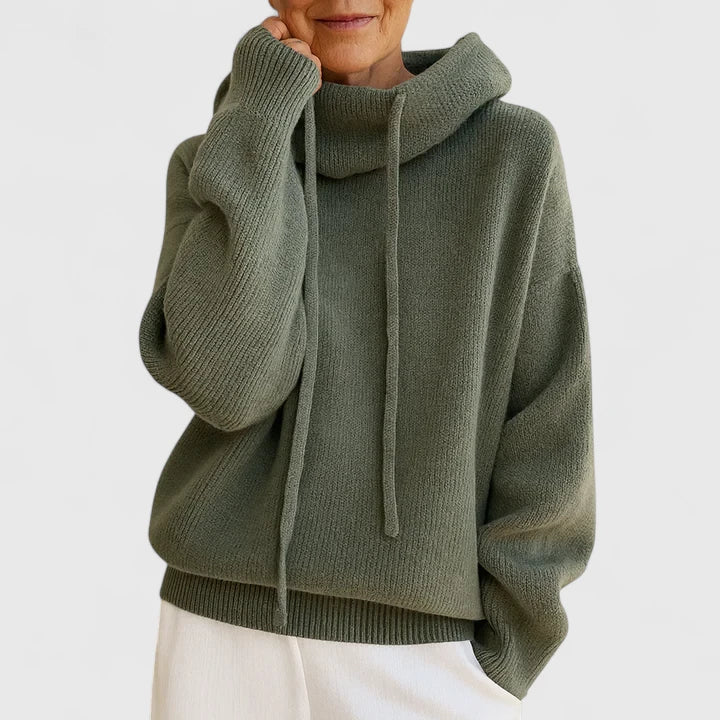 Kerensa – Relaxed Knit Hooded Pullover