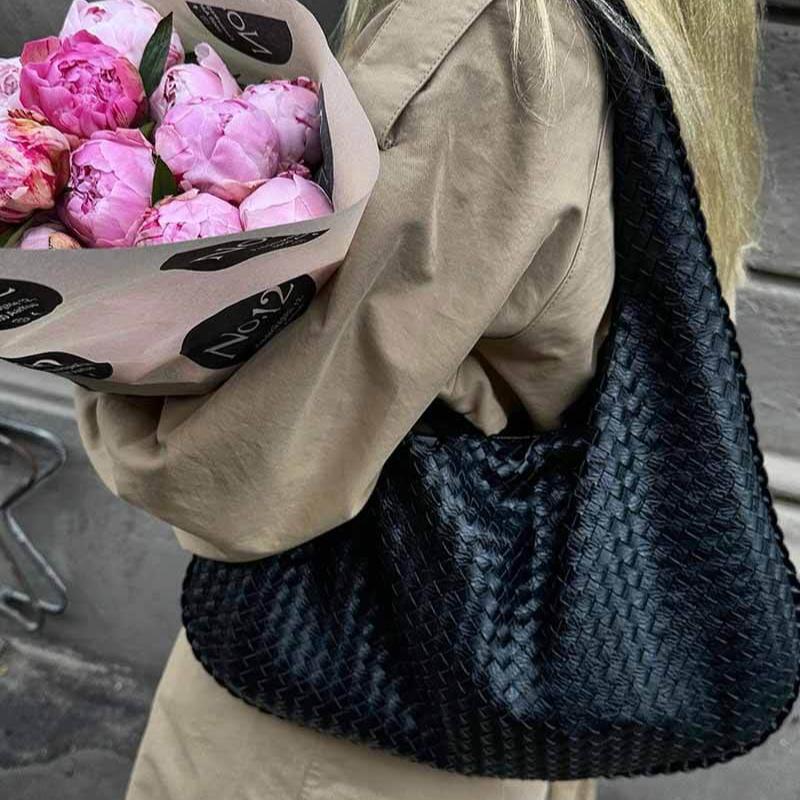 Eugenie – Woven Oversized Hobo Handbag