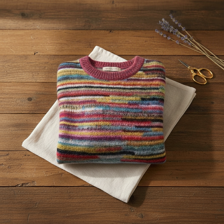 Estelle – Striped Knit Crew Neck Jumper