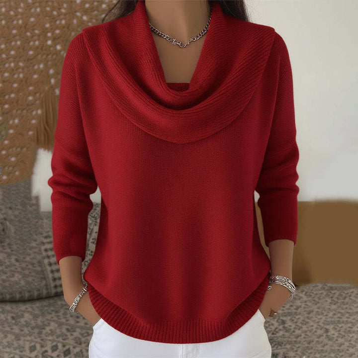 Helena – Cowl Neck Knit Jumper