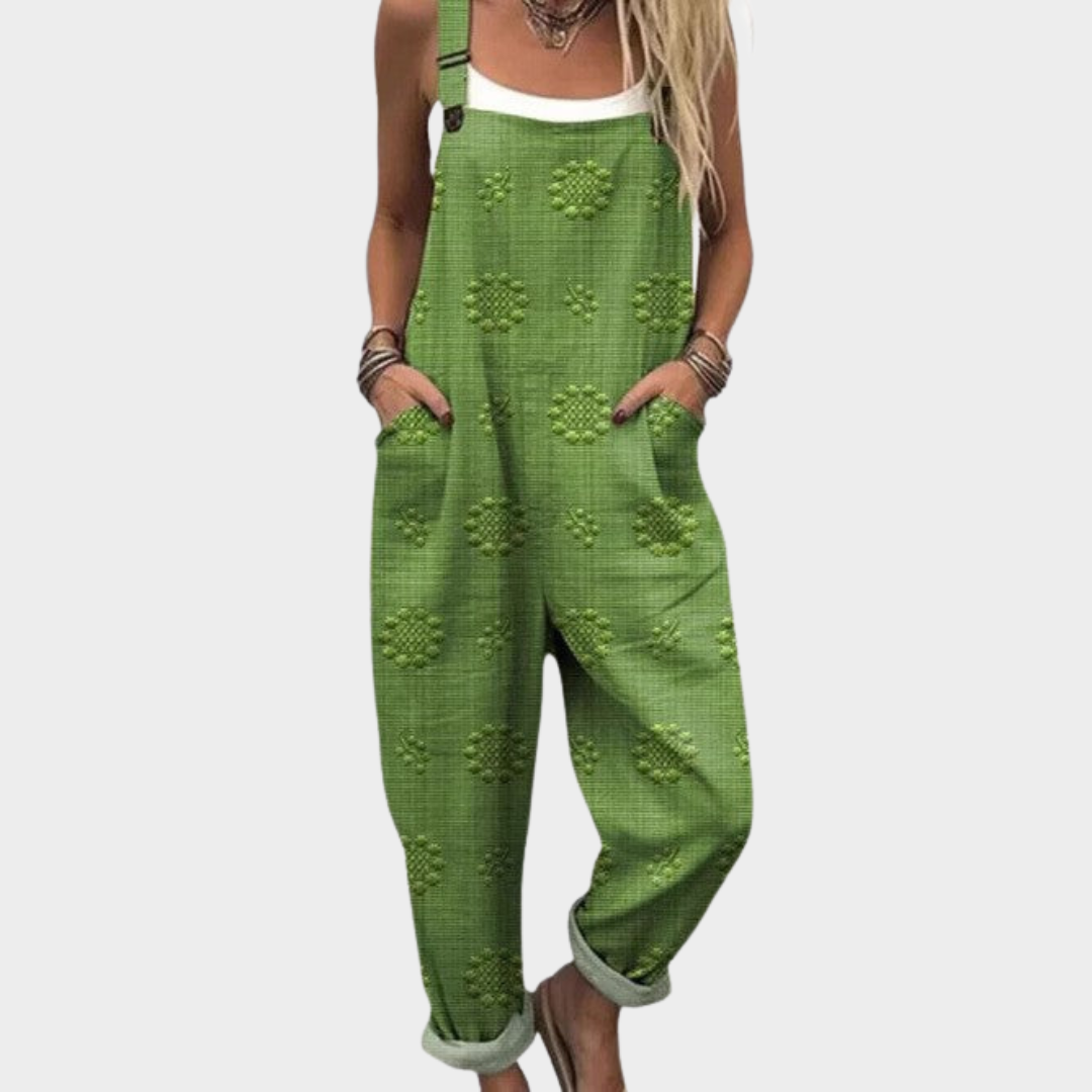 Charlotte | Clover Green Dungarees