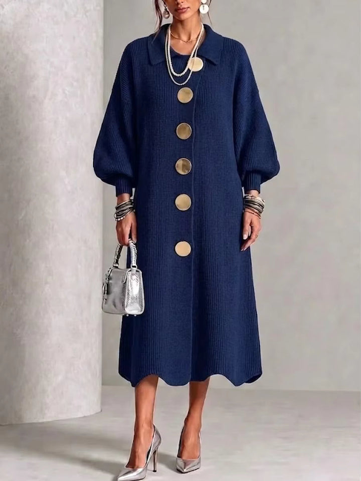 Lettie – Knit Button-Down Midi Dress