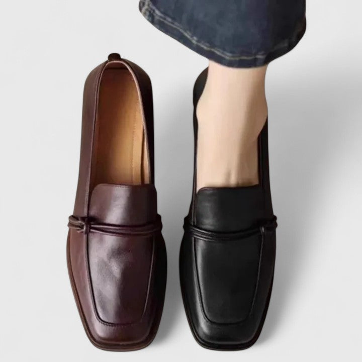 Eponine – Square-Toe Slip-On Loafers