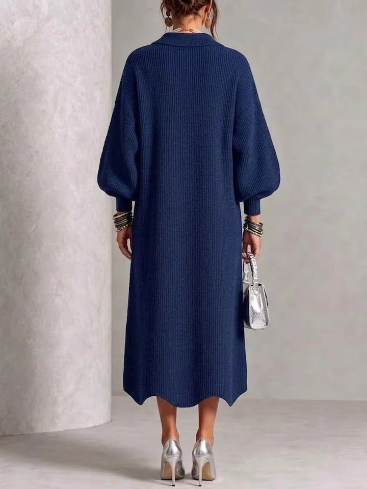 Lettie – Knit Button-Down Midi Dress
