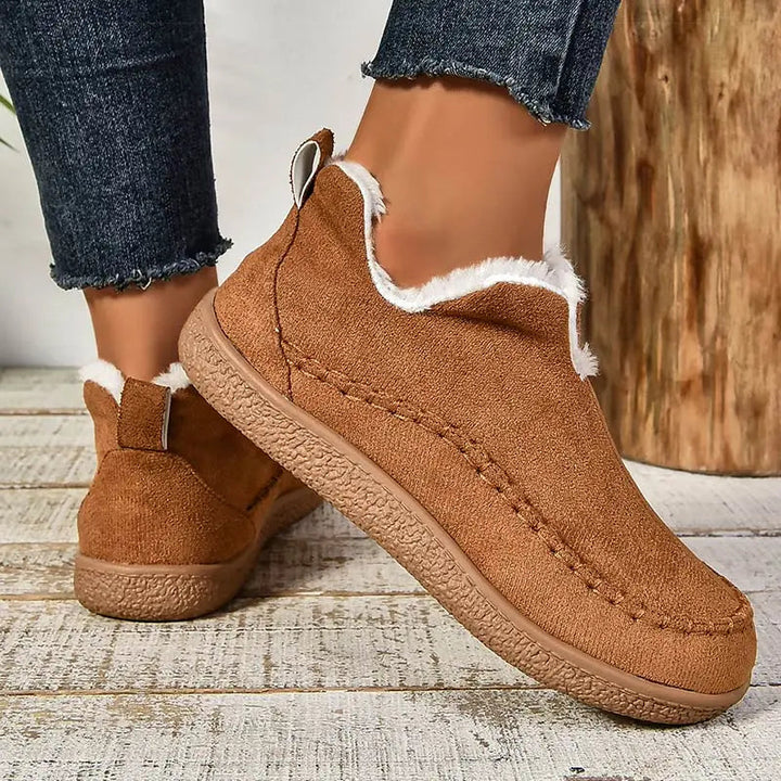 Katrina – Fleece-Lined Cushioned Slip-On Shoes