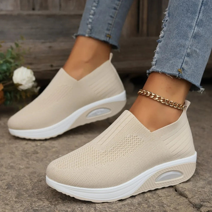 Kathleen – Knit Slip-On Trainers with Air Cushion Sole