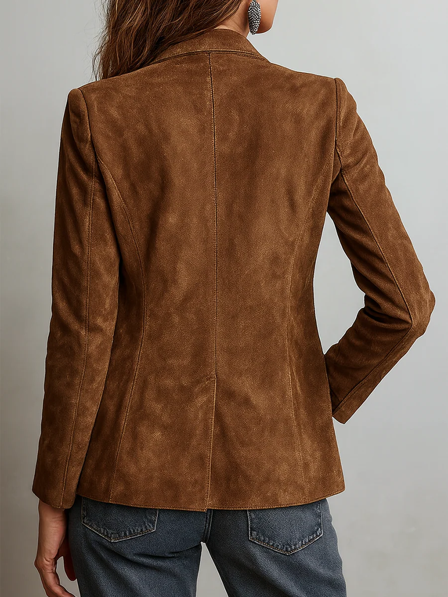 Vera – Tailored Suede-Look Everyday Blazer