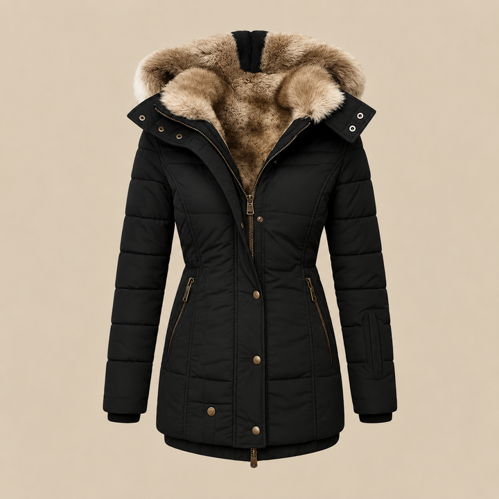 Clemency – Faux Fur-Lined Hooded Winter Coat