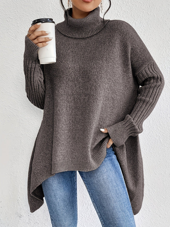Nicola – Oversized Turtleneck Knit Jumper