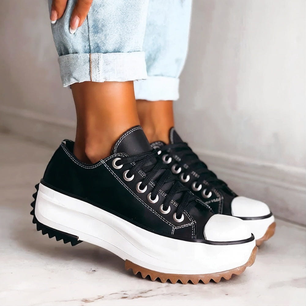 Theodora – Platform Lace-Up Trainers