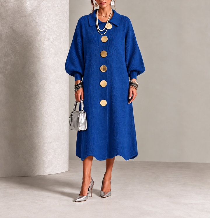 Lettie – Knit Button-Down Midi Dress