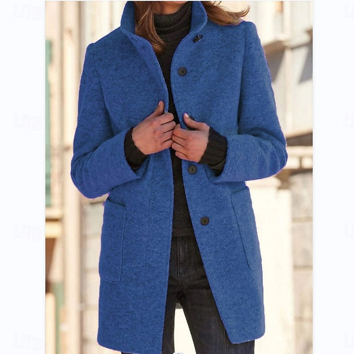 Margaret – Tailored Stand-Collar Coat