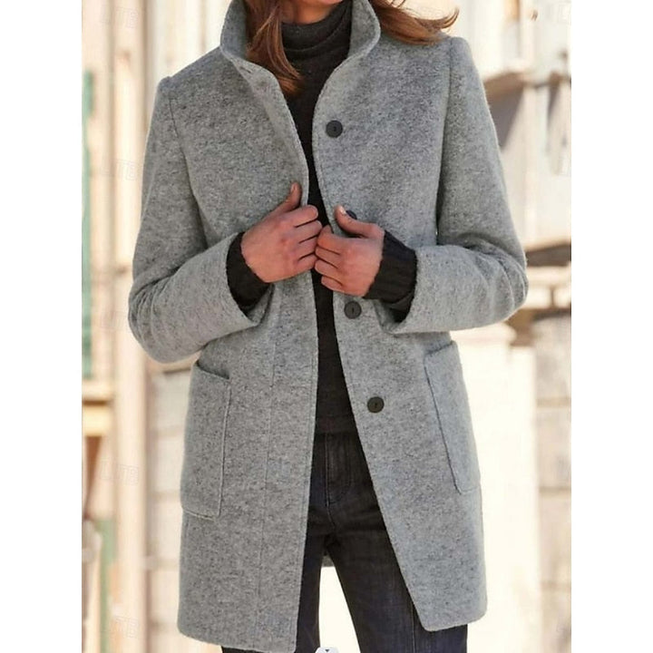 Margaret – Tailored Stand-Collar Coat