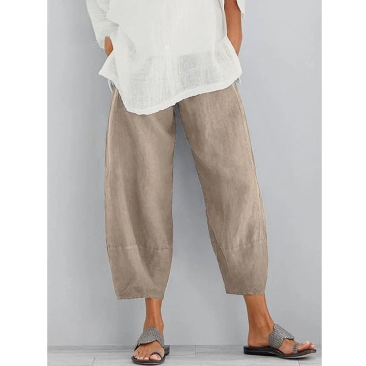 Eilidh – Cropped Lantern-Leg Trousers