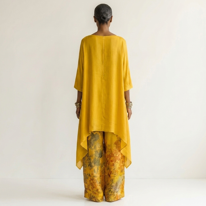 Thomasina – Asymmetric Tunic and Wide-Leg Trouser Set
