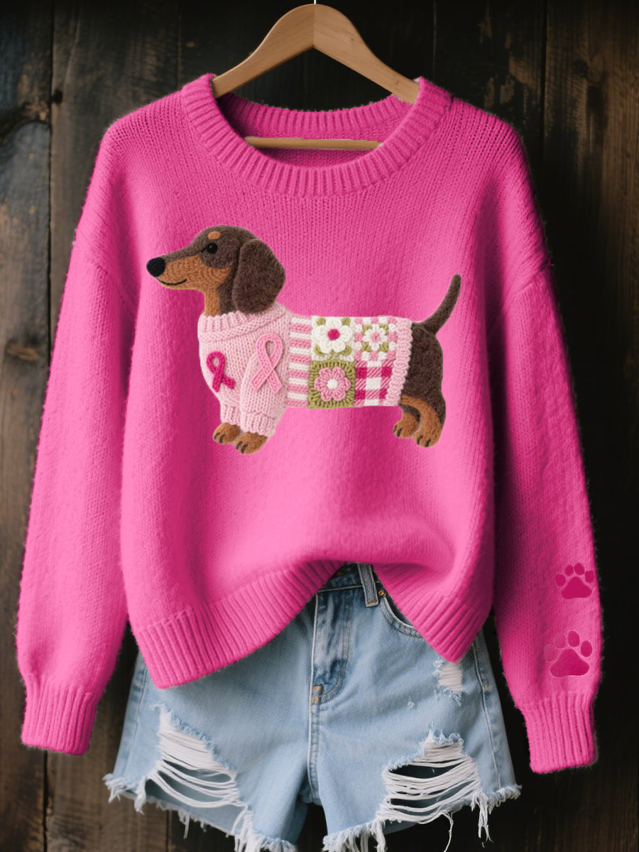 Bronagh – Dachshund Graphic Knit Jumper