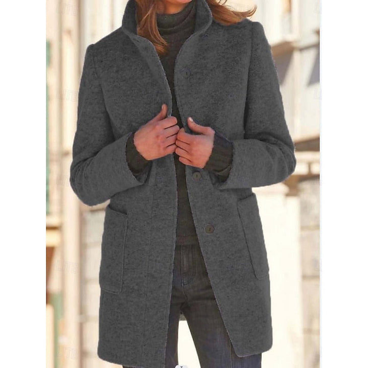 Margaret – Tailored Stand-Collar Coat