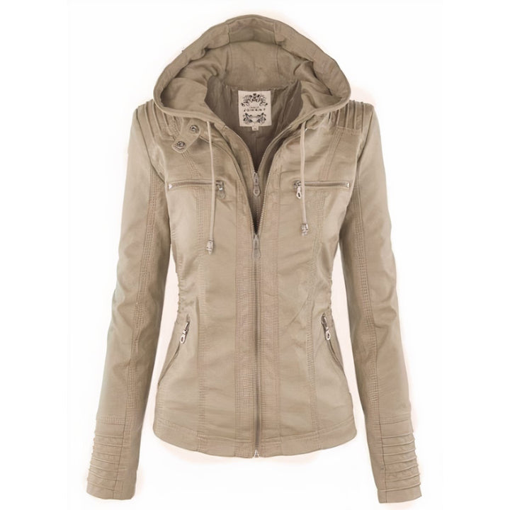 Saoirse – Hooded Biker-Style Jacket